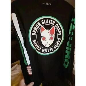 Demon Slayer XS Men Cotton Long sleeve shirt Box Lunch NWT Excellent CR3